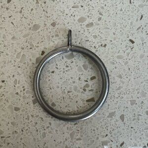 New * 6 steel brushed nickel decorative rings